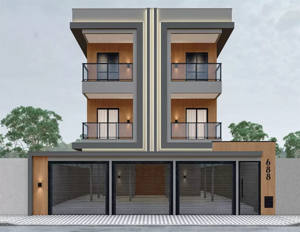 Sobrado, 2 quartos, 57 m² - Foto 1