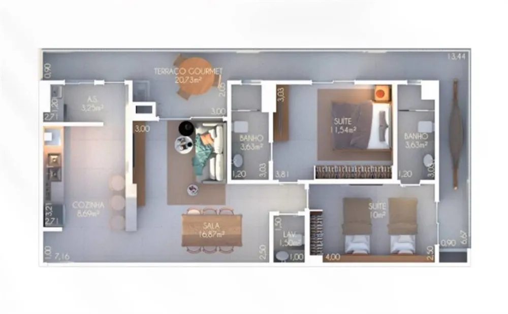Apartamento, 2 quartos, 93 m² - Foto 23