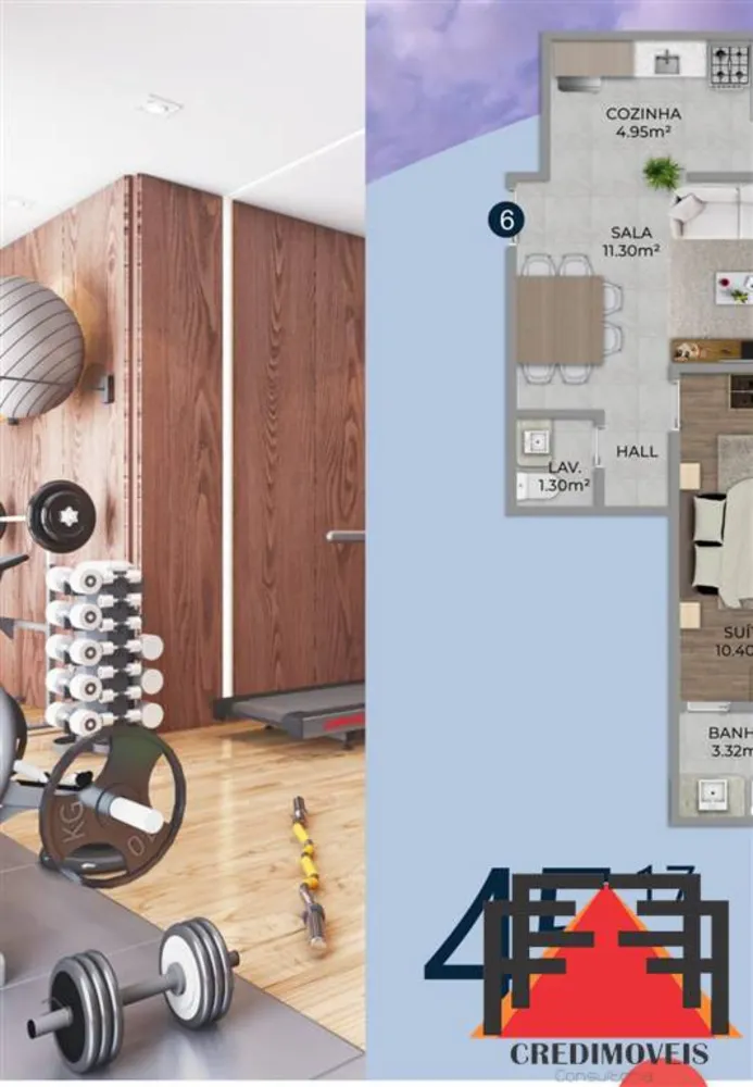 Apartamento, 1 quarto - Foto 4