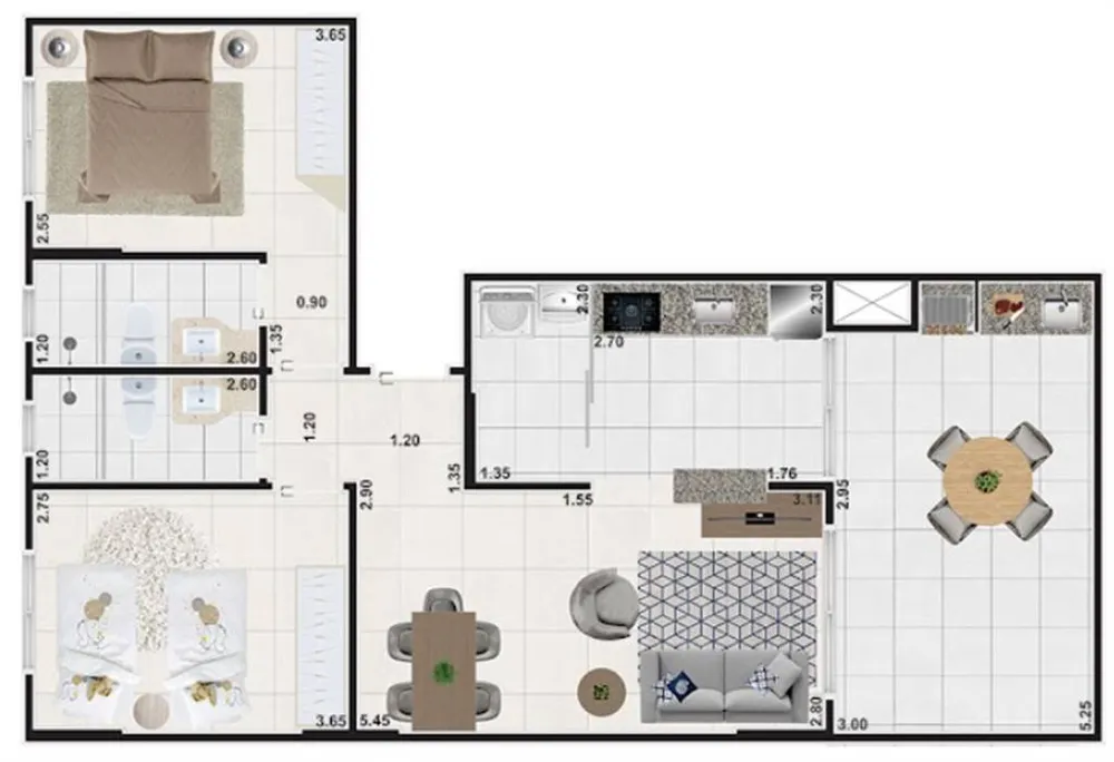 Apartamento, 2 quartos, 80 m² - Foto 12