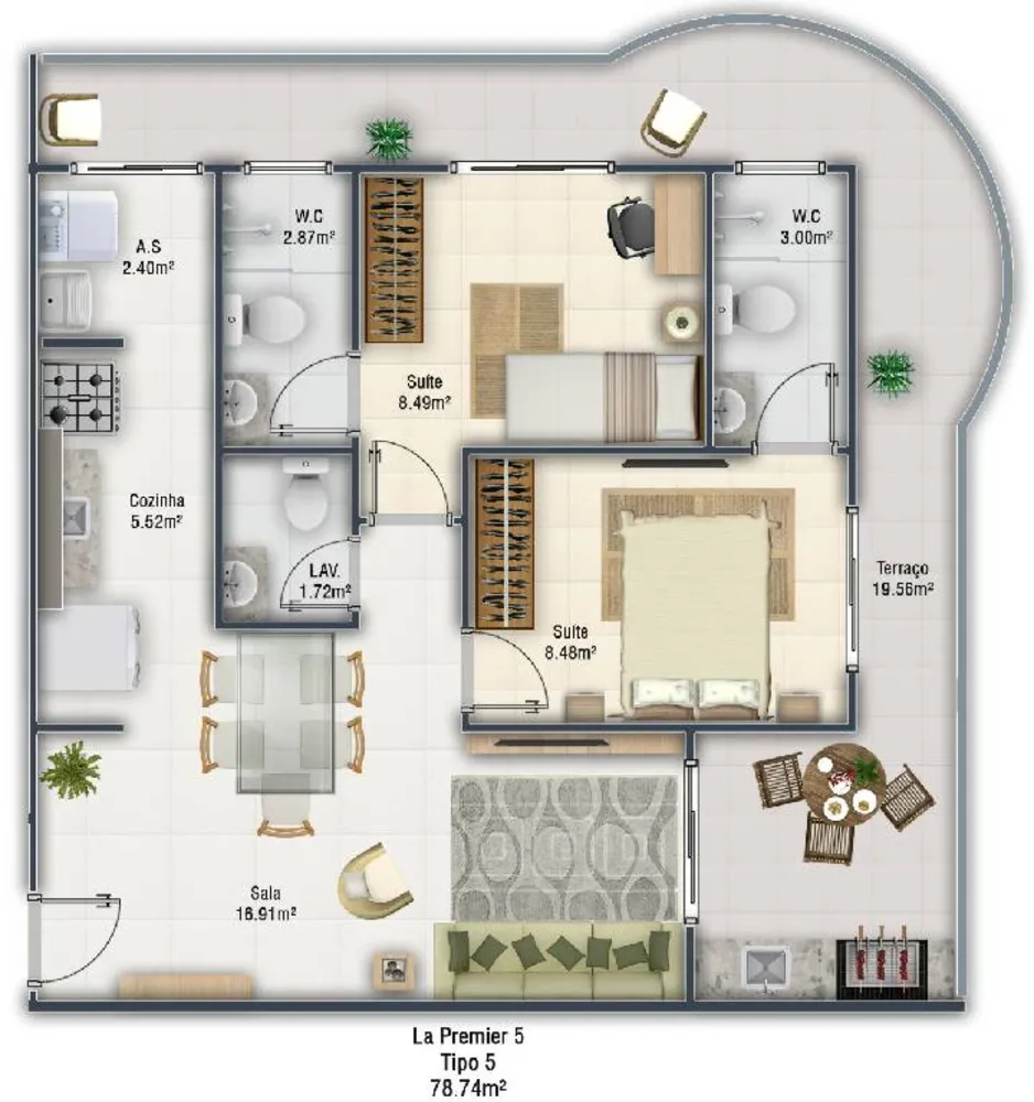Apartamento, 2 quartos - Foto 16