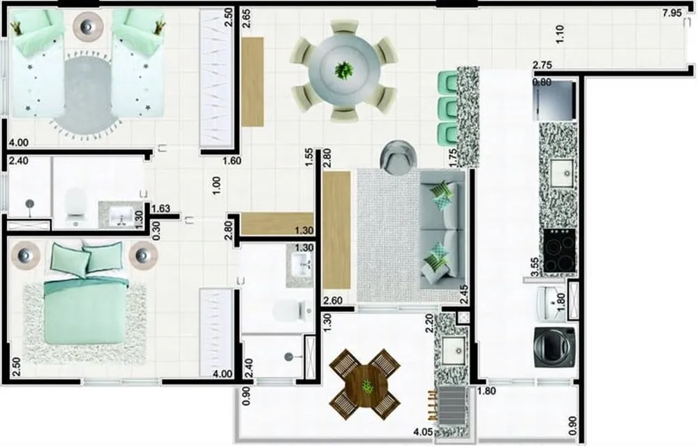 Apartamento, 2 quartos, 79 m² - Foto 12