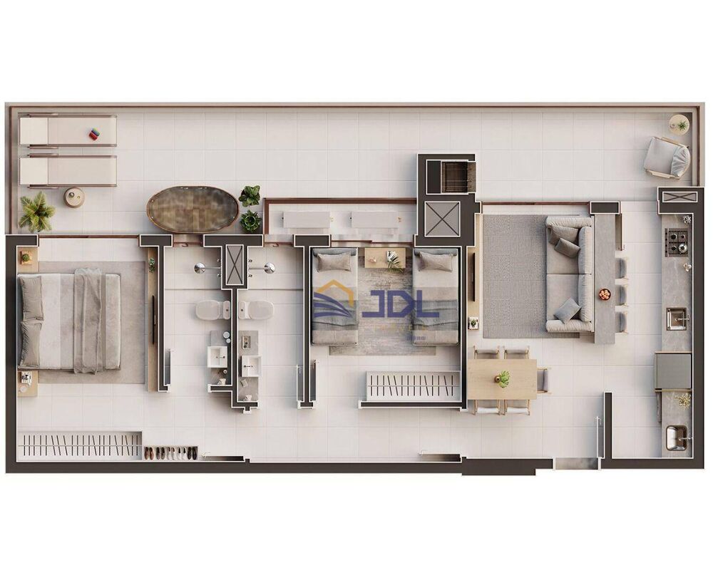 Apartamento, 2 quartos, 98 m² - Foto 3