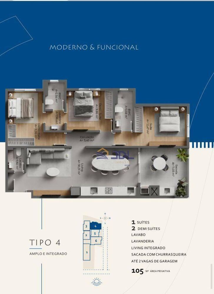 Apartamento, 3 quartos, 105 m² - Foto 14