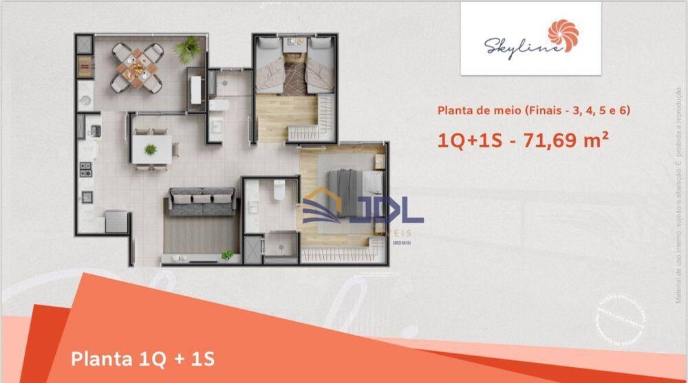 Apartamento, 3 quartos, 83 m² - Foto 1