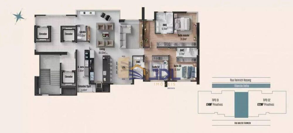 Apartamento, 4 quartos, 174 m² - Foto 4