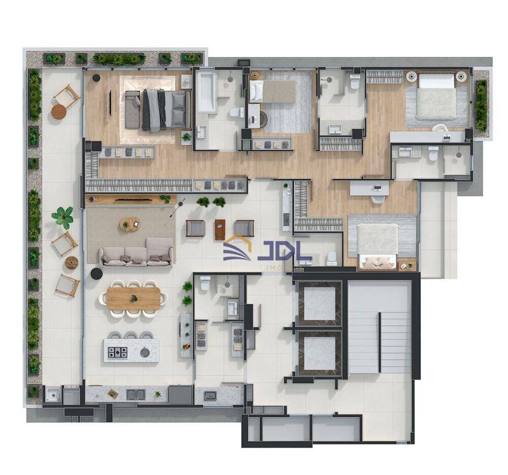 Apartamento, 4 quartos, 199 m² - Foto 4