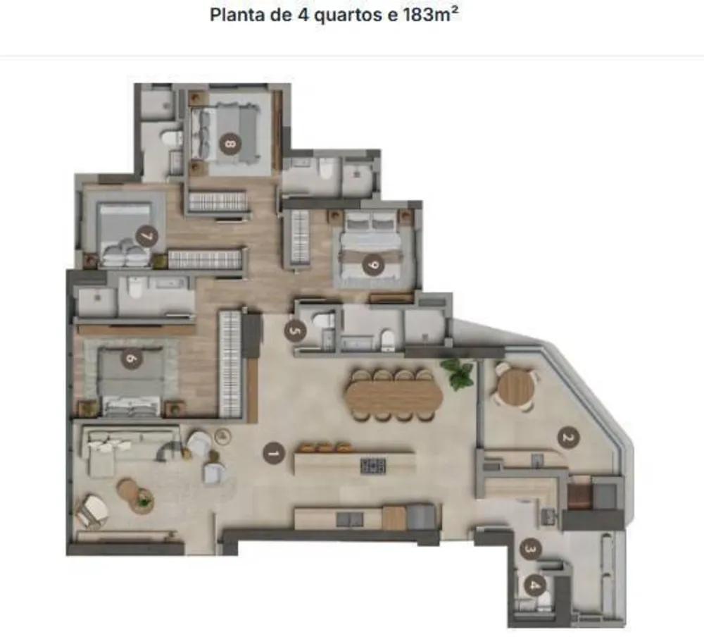 Apartamento, 4 quartos, 183 m² - Foto 7