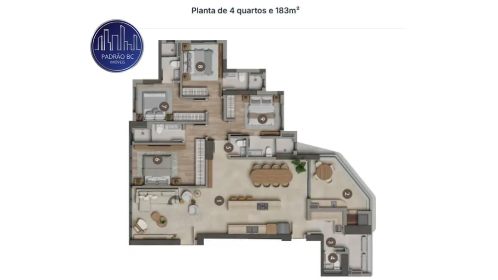 Apartamento, 4 quartos, 183 m² - Foto 8