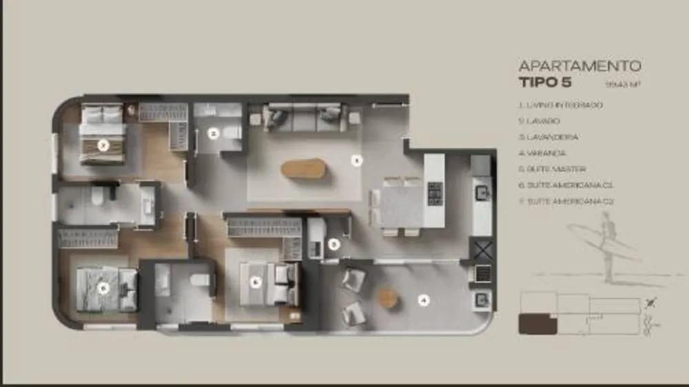 Apartamento, 3 quartos, 99 m² - Foto 5