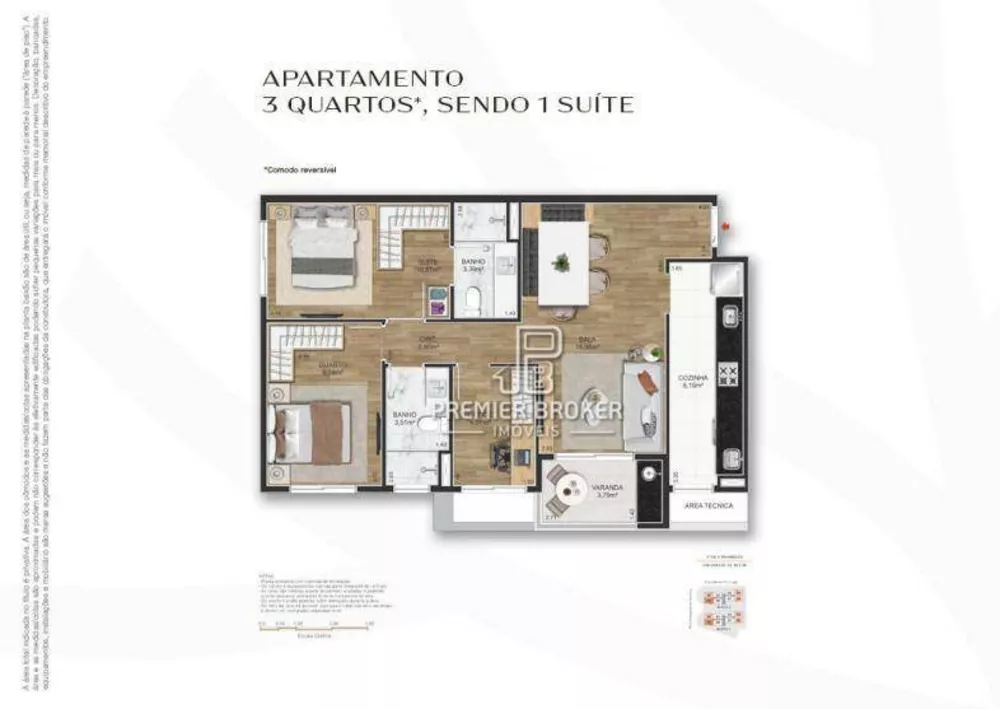 Cobertura, 3 quartos, 146 m² - Foto 32