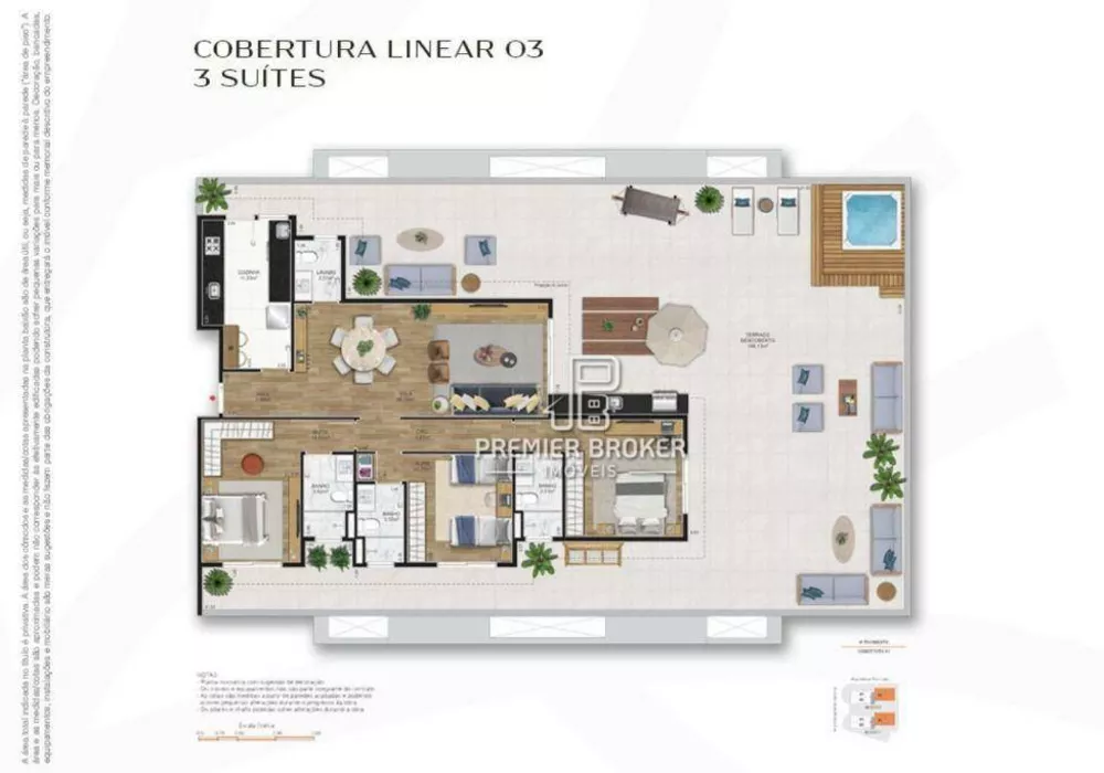 Cobertura, 3 quartos, 146 m² - Foto 34