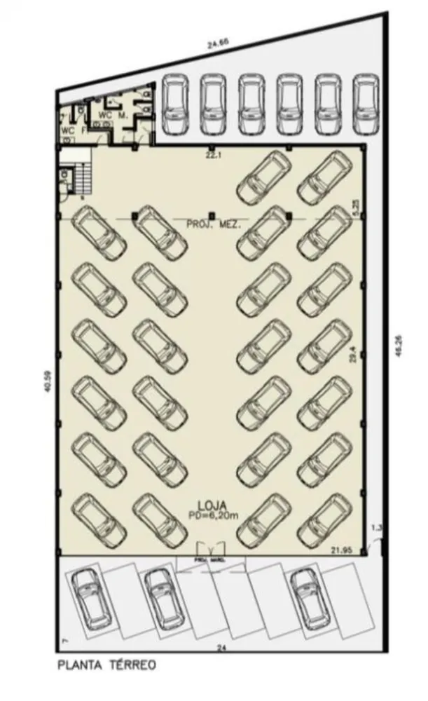 Depósito-Galpão, 824 m² - Foto 3