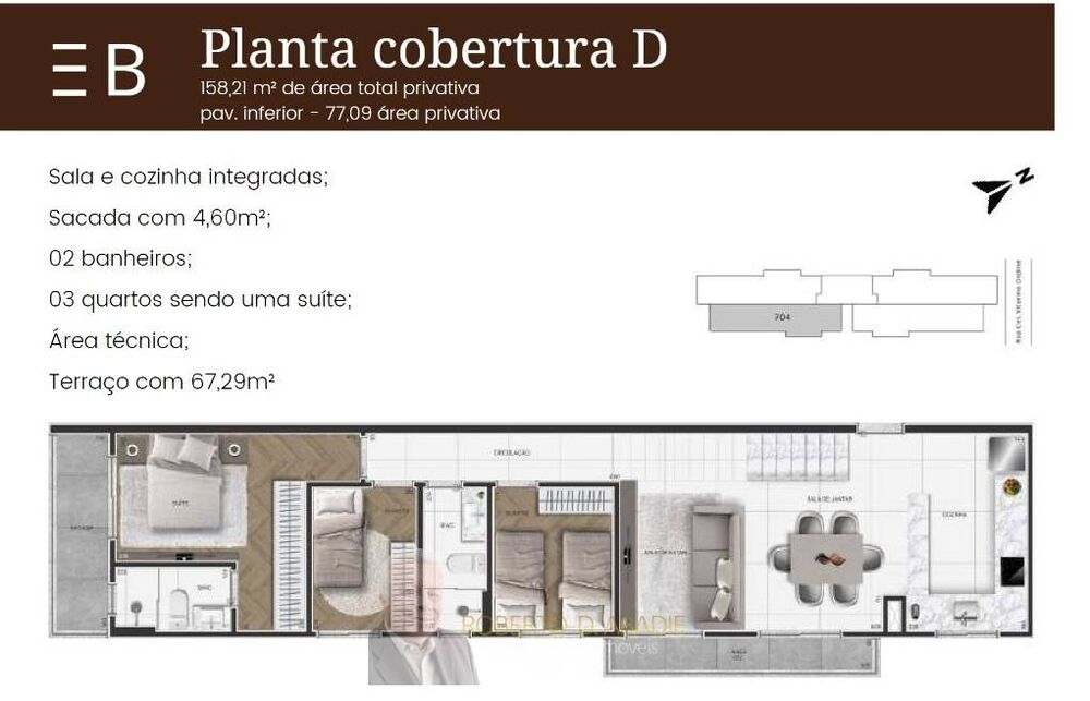 Cobertura, 3 quartos, 102 m² - Foto 4