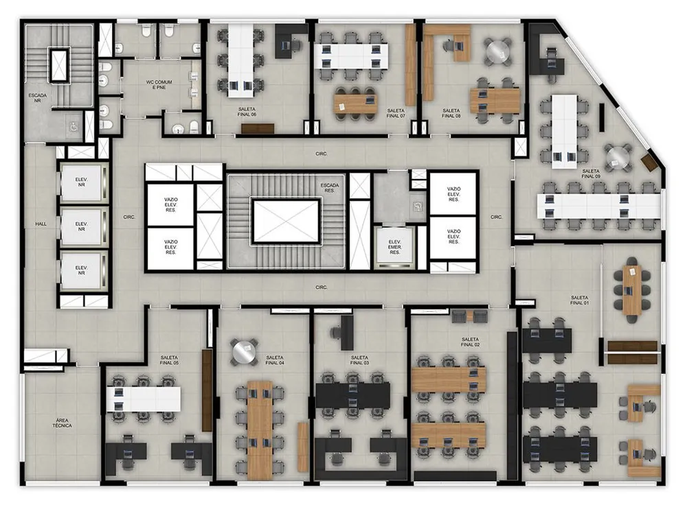 Sala-Conjunto, 57 m² - Foto 3