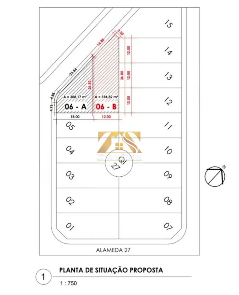 Terreno, 308 m² - Foto 1