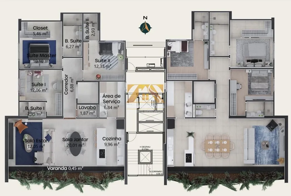 Apartamento, 3 quartos, 132 m² - Foto 12