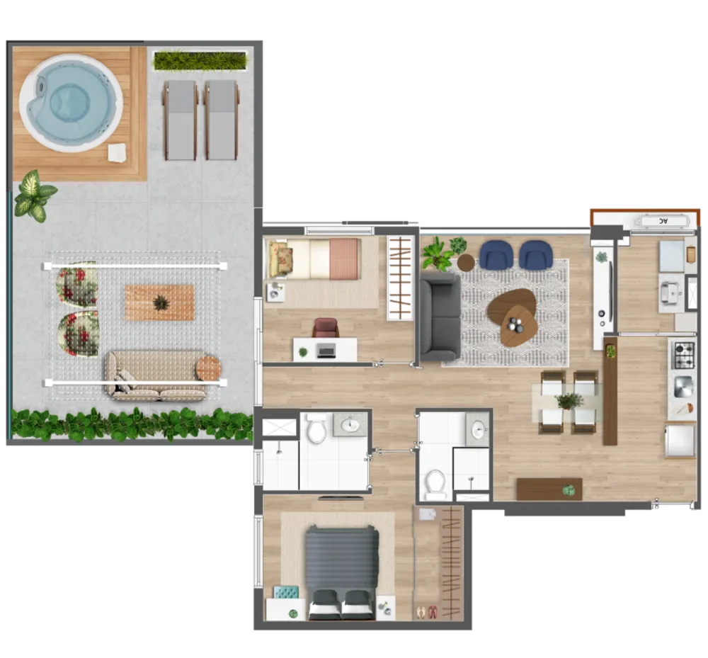 Apartamento, 2 quartos, 68 m² - Foto 14