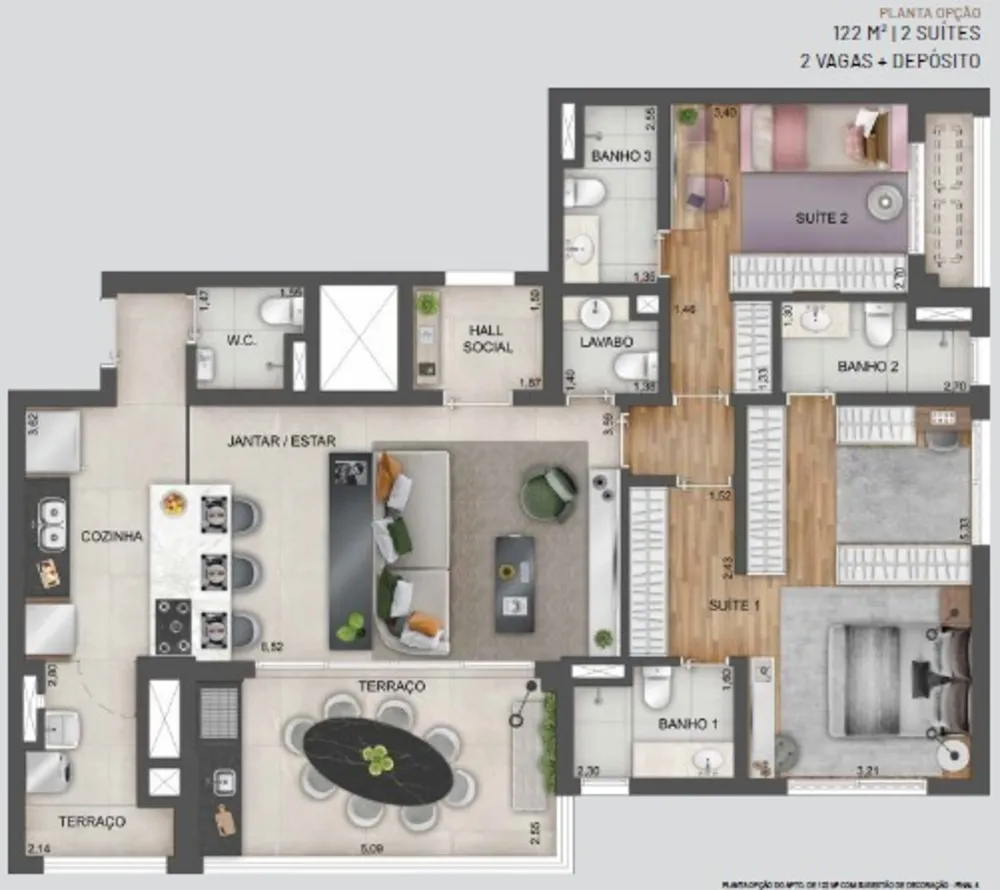 Apartamento, 3 quartos, 122 m² - Foto 20
