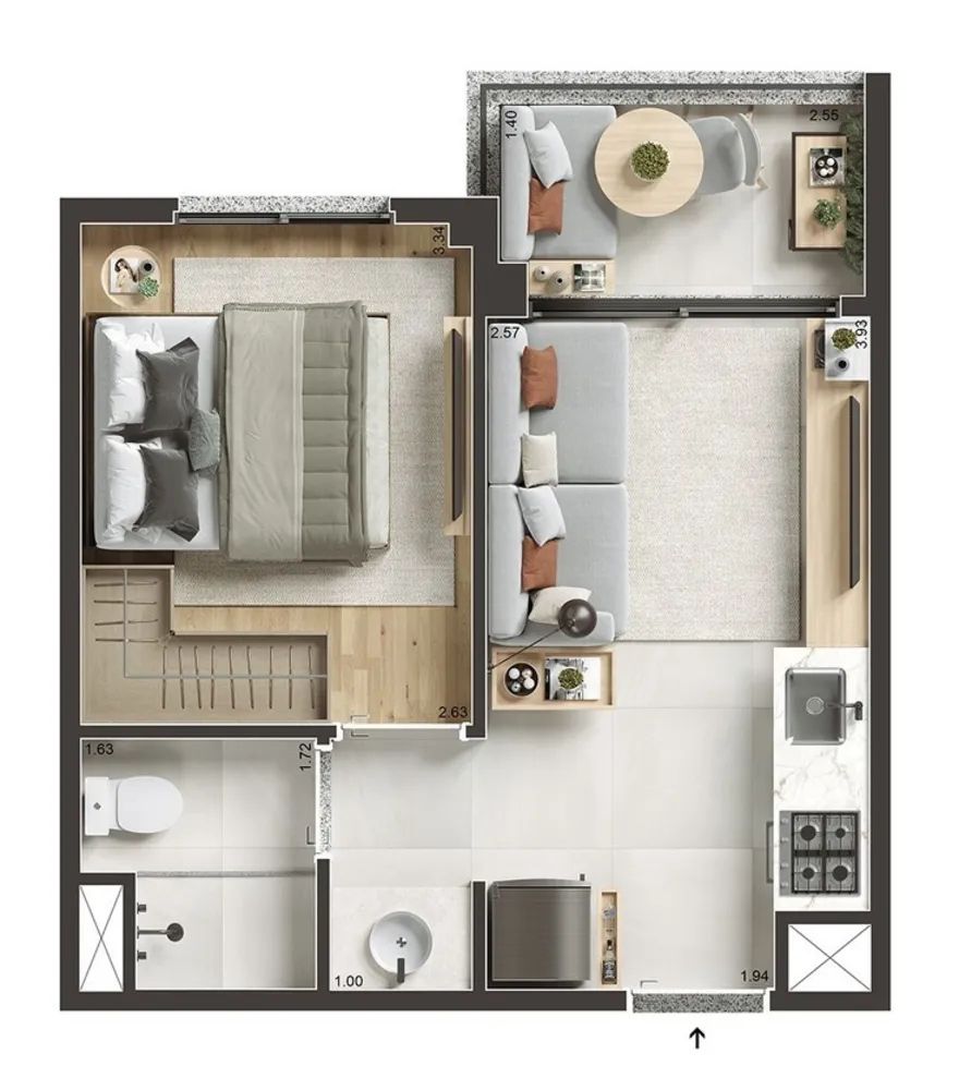 Apartamento, 2 quartos, 38 m² - Foto 14
