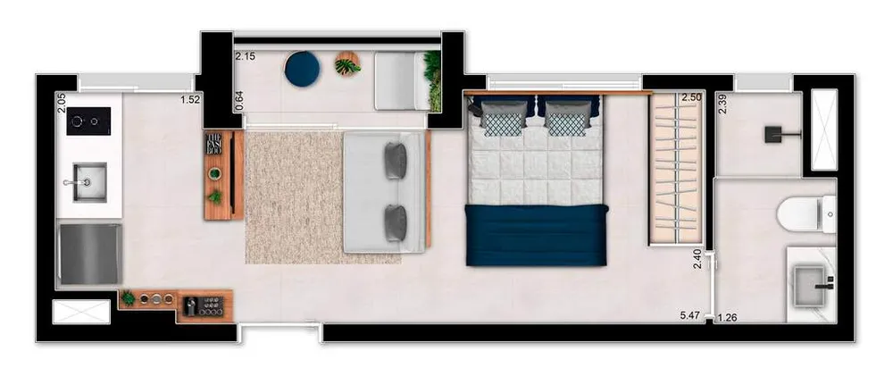 Apartamento, 1 quarto, 29 m² - Foto 14