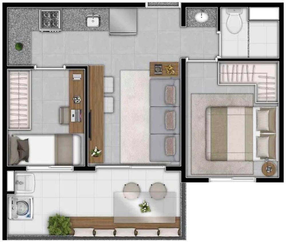 Apartamento, 2 quartos, 38 m² - Foto 17