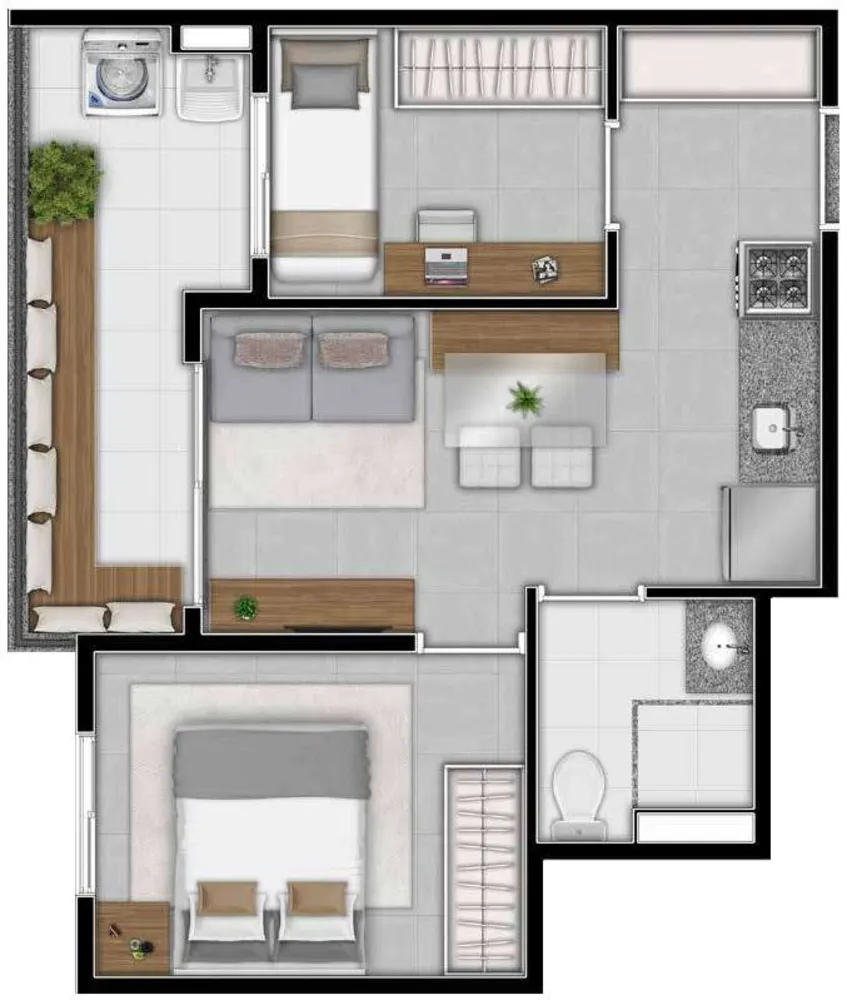 Apartamento, 2 quartos, 38 m² - Foto 16