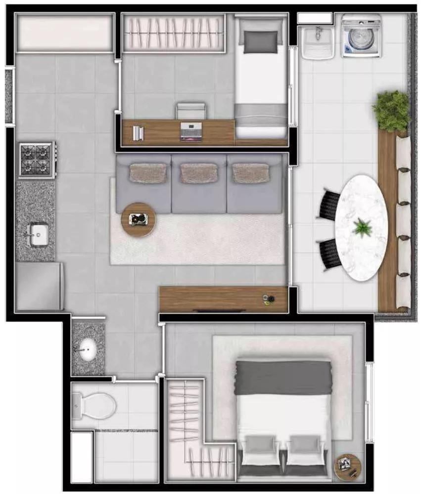 Apartamento, 2 quartos, 38 m² - Foto 5