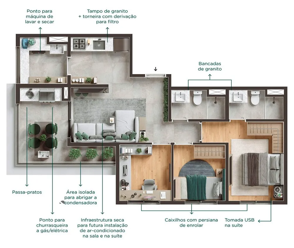 Apartamento, 2 quartos, 40 m² - Foto 19