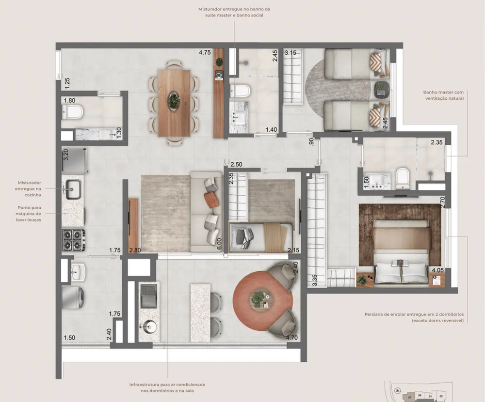 Apartamento, 2 quartos, 94 m² - Foto 11