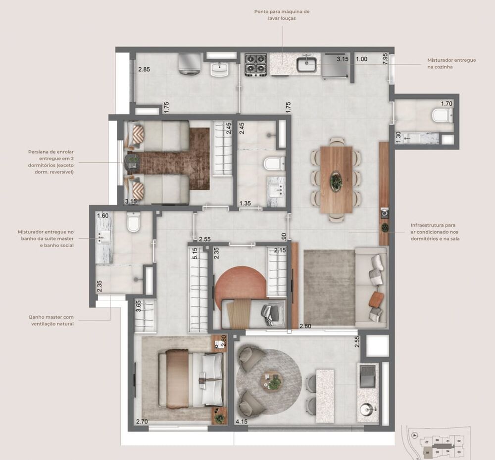 Apartamento, 2 quartos, 94 m² - Foto 15