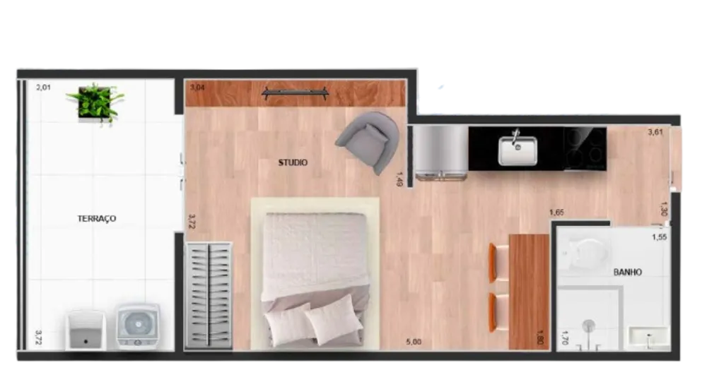 Apartamento, 2 quartos, 46 m² - Foto 15