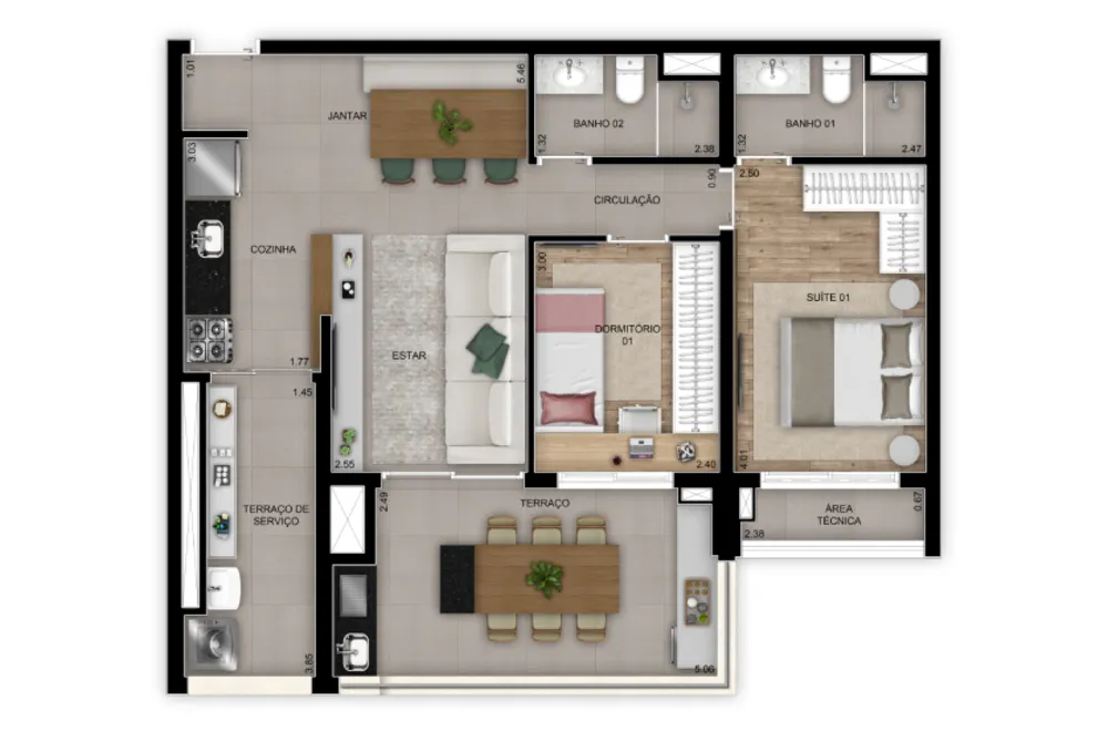 Apartamento, 3 quartos, 128 m² - Foto 11