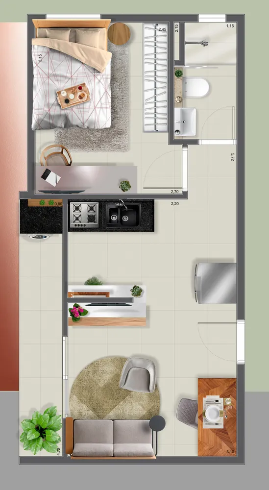 Apartamento, 1 quarto, 35 m² - Foto 20