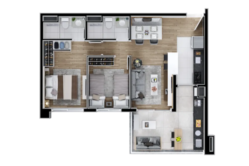 Apartamento, 2 quartos, 64 m² - Foto 13