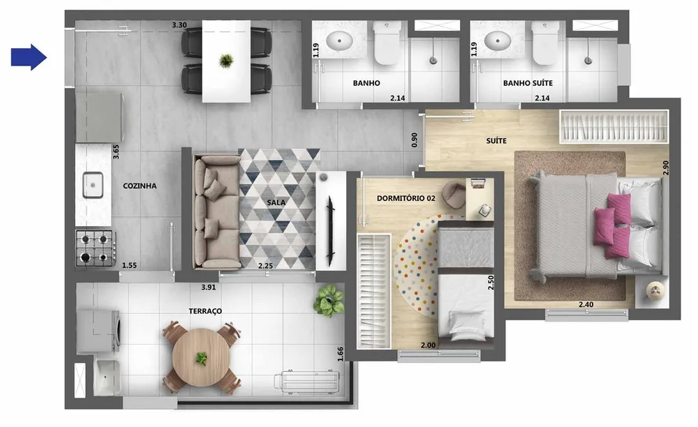 Apartamento, 1 quarto, 34 m² - Foto 24