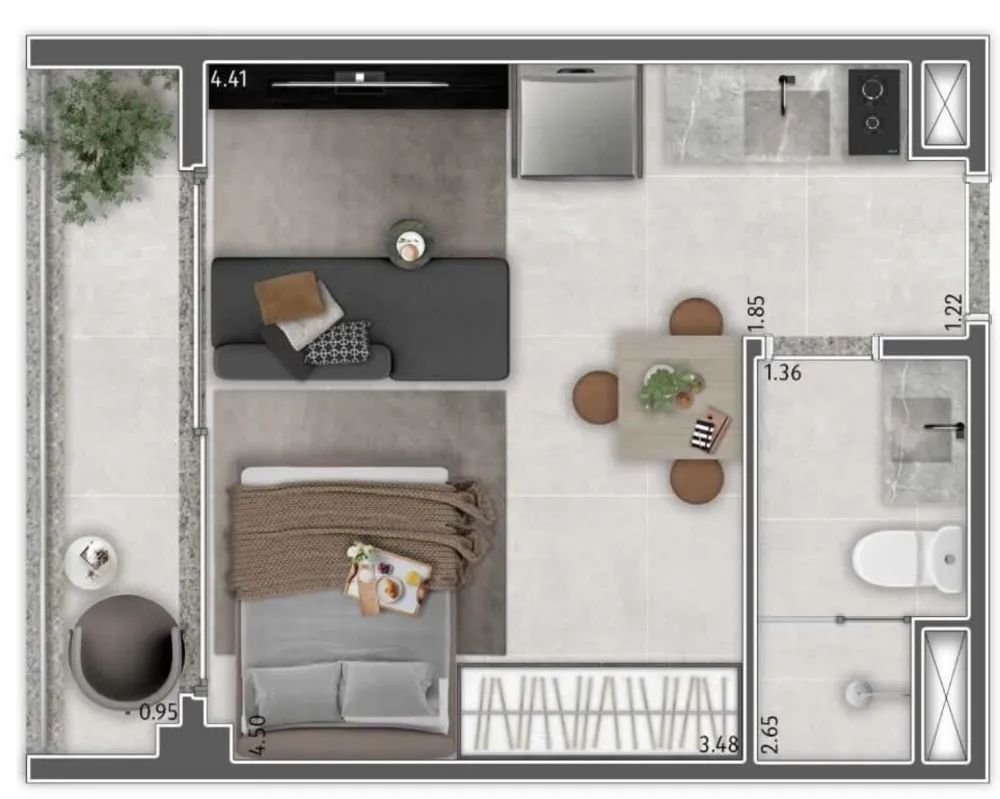 Apartamento, 1 quarto, 39 m² - Foto 16