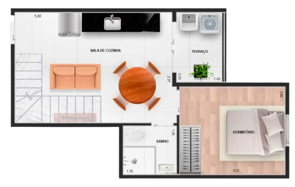 Apartamento, 1 quarto, 34 m² - Foto 6