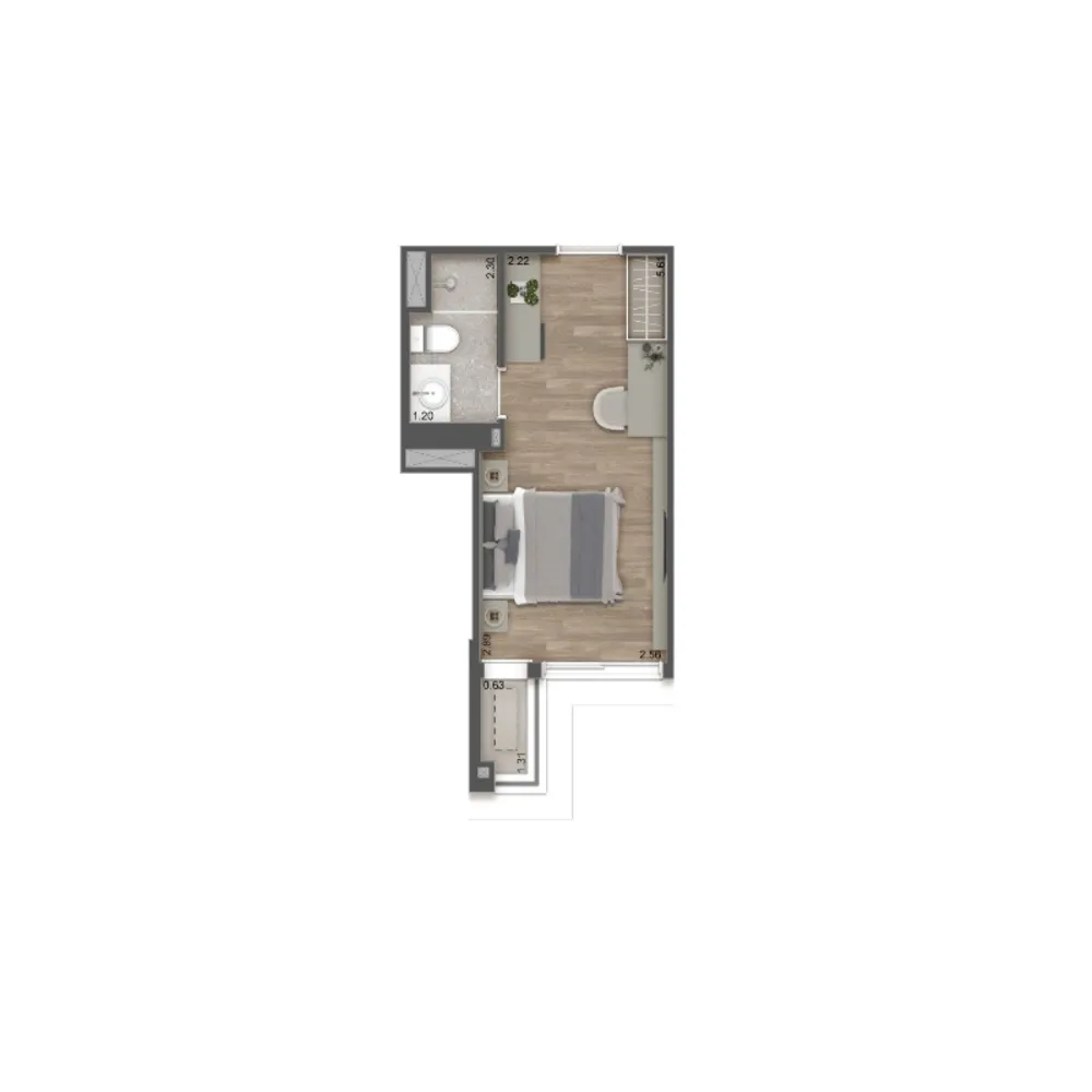 Apartamento, 26 m² - Foto 20