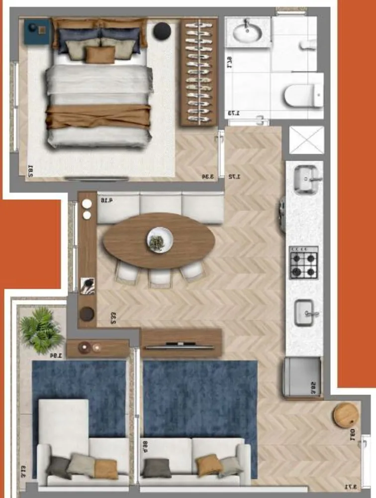 Apartamento, 2 quartos, 39 m² - Foto 9