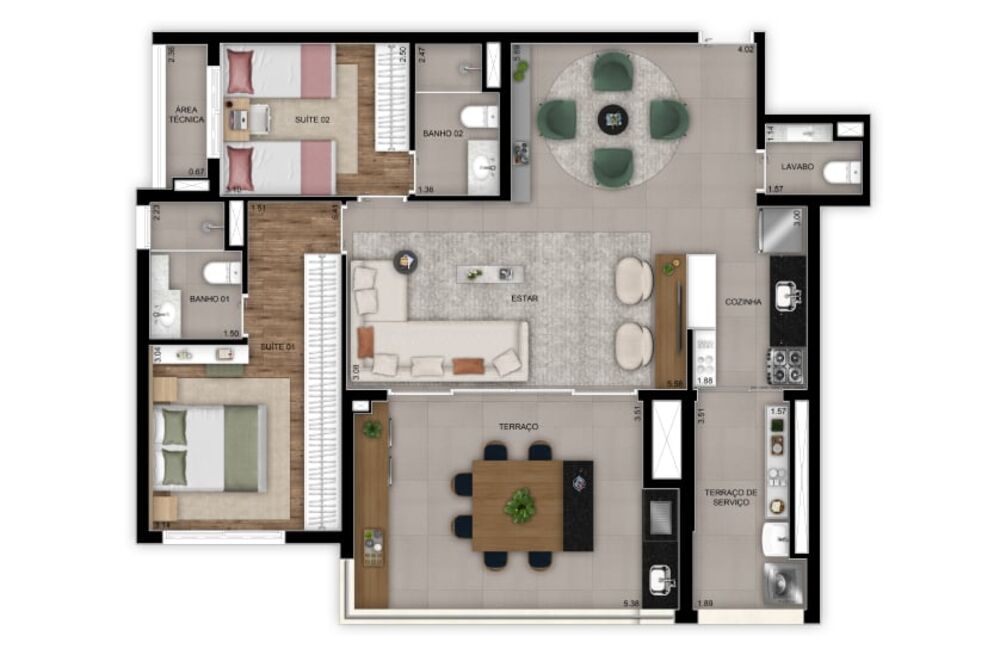 Apartamento, 2 quartos, 79 m² - Foto 7