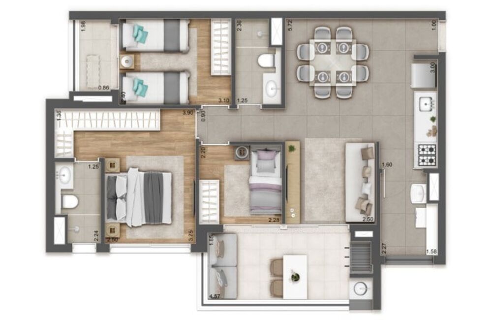 Apartamento, 1 quarto, 27 m² - Foto 12