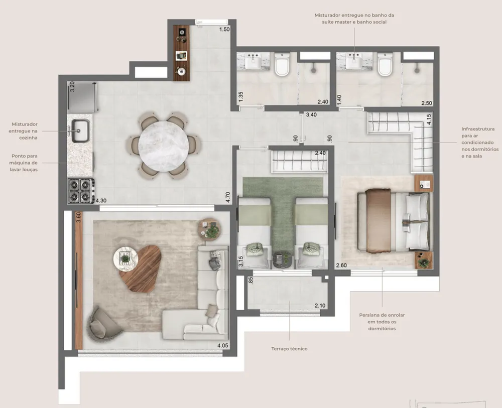 Apartamento, 2 quartos, 79 m² - Foto 8