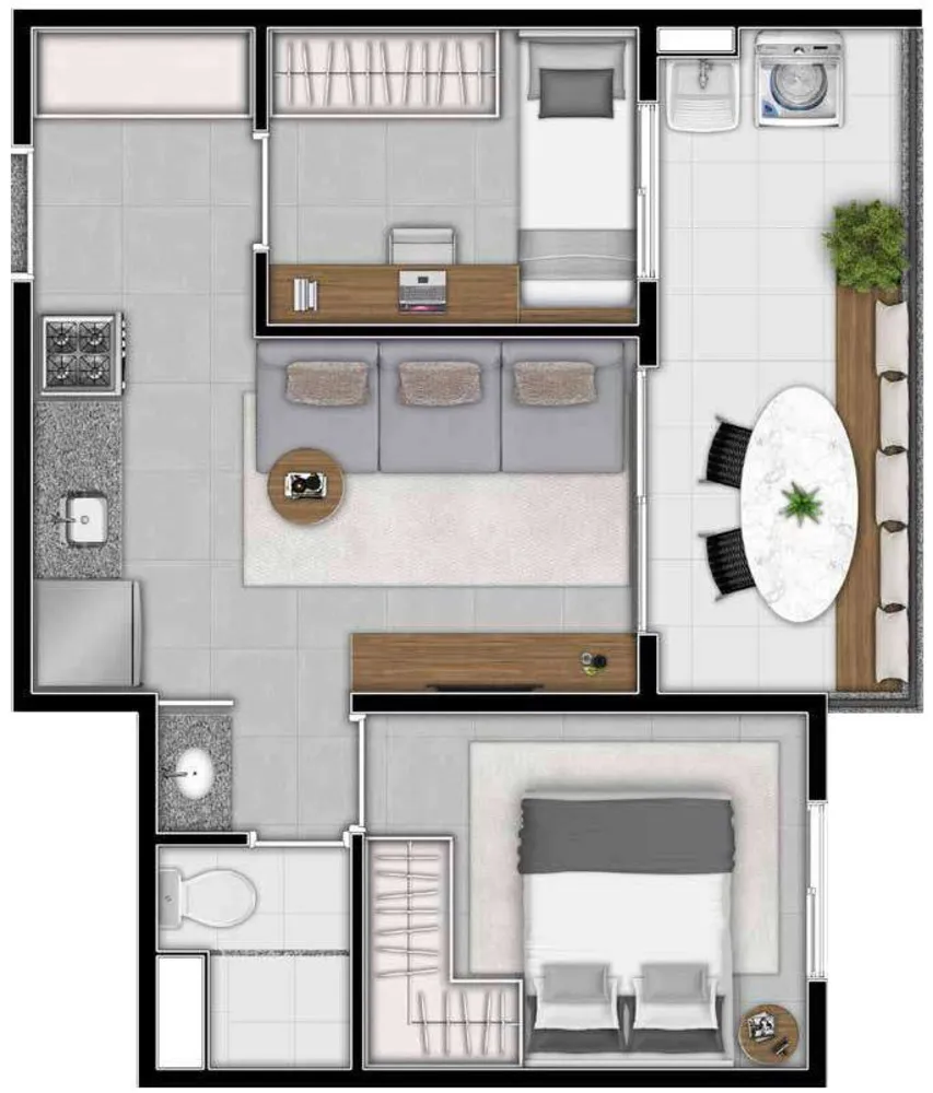 Apartamento, 1 quarto, 36 m² - Foto 11