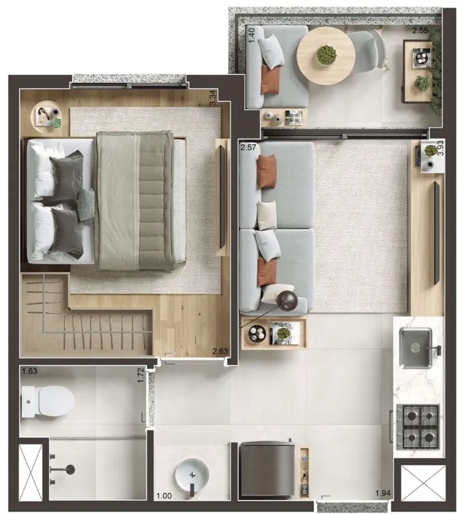 Kitnet-Studio, 29 m² - Foto 16