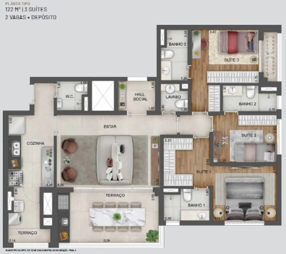 Apartamento, 4 quartos, 141 m² - Foto 15
