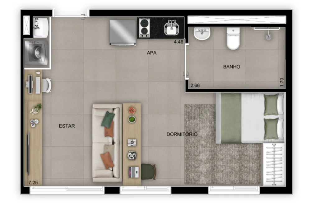 Apartamento, 1 quarto, 26 m² - Foto 10