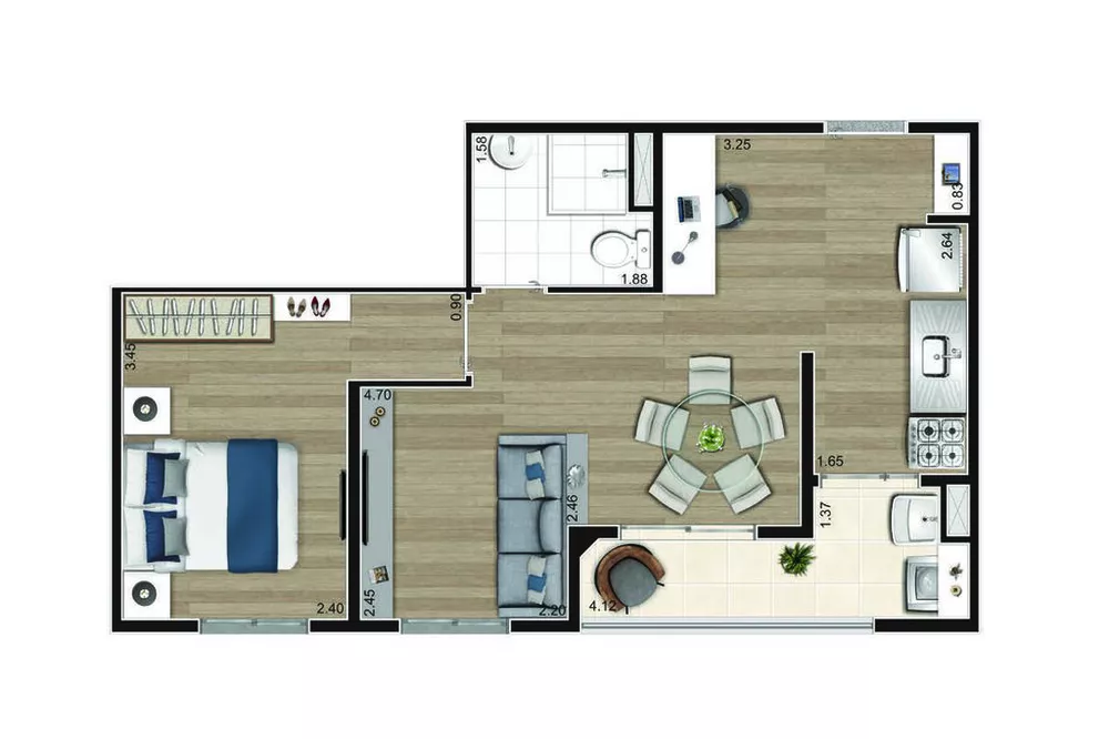 Apartamento à venda com 2 quartos, 37m² - Foto 40