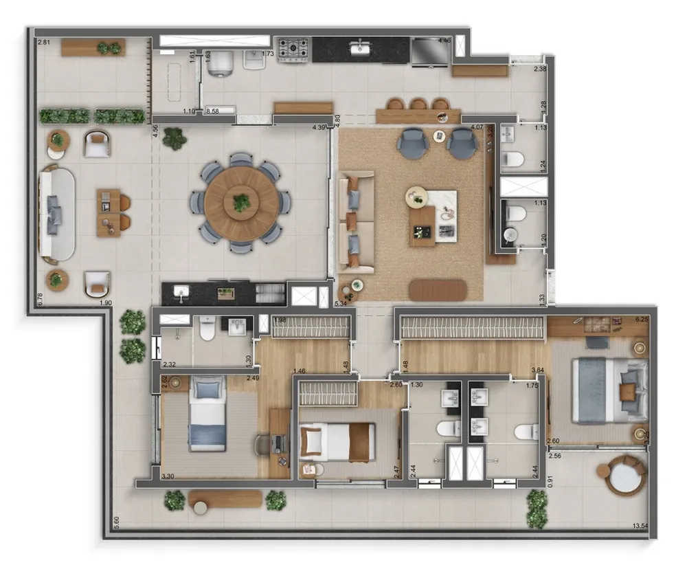 Apartamento, 3 quartos, 275 m² - Foto 19