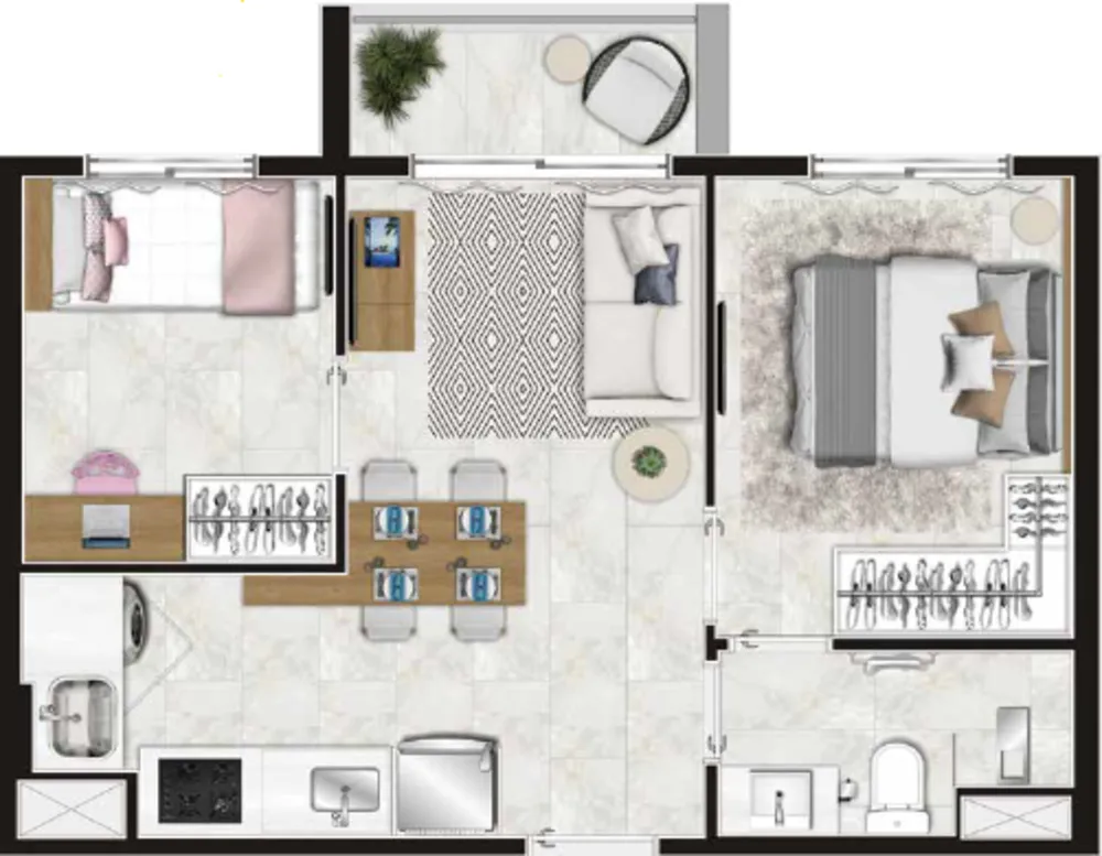 Apartamento, 2 quartos, 34 m² - Foto 16